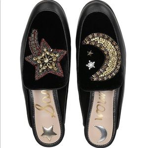 Sam Edelman Pemberly Black Velvet Mule